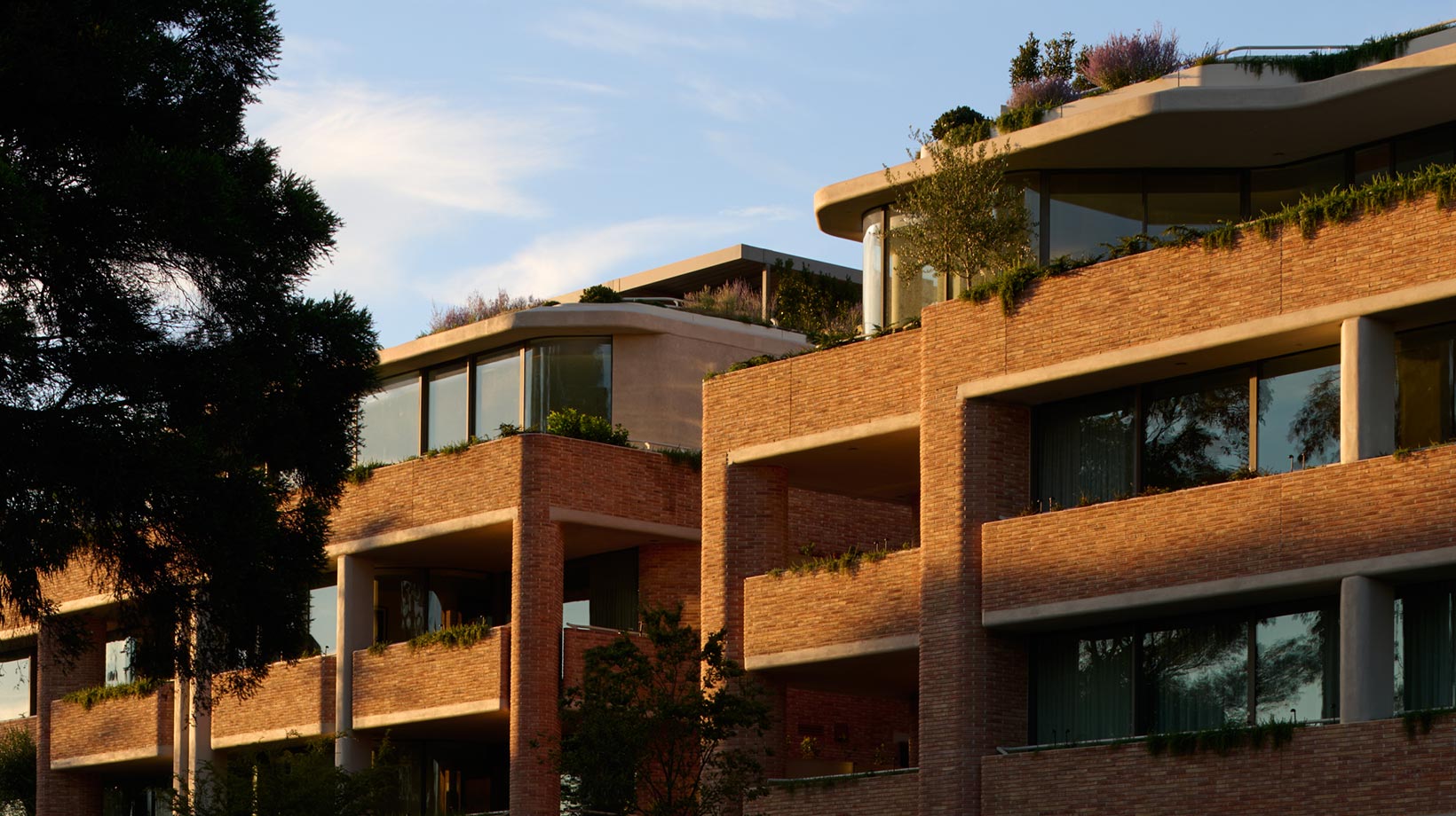Como Toorak Facade Detail in Morning Light