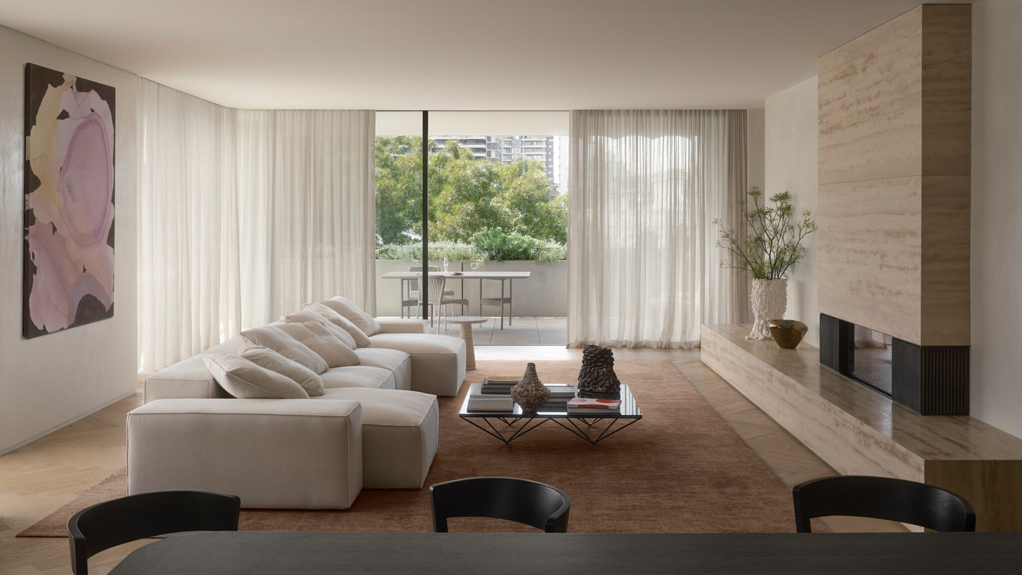 Avoca South Yarra, Living & Terrace (Apartments)