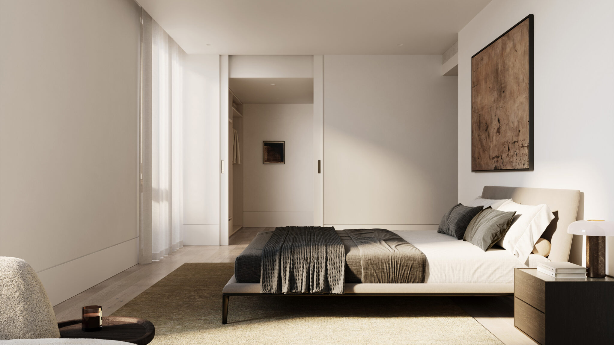 Tintern Toorak Village, Artist Impression, Master Bedroom