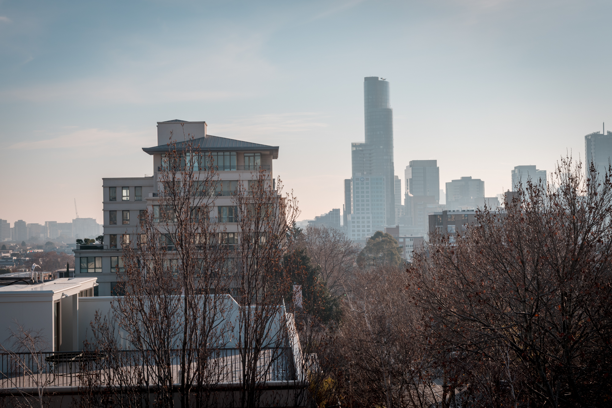 Tintern Toorak Village Topping Out Event, Views of City.