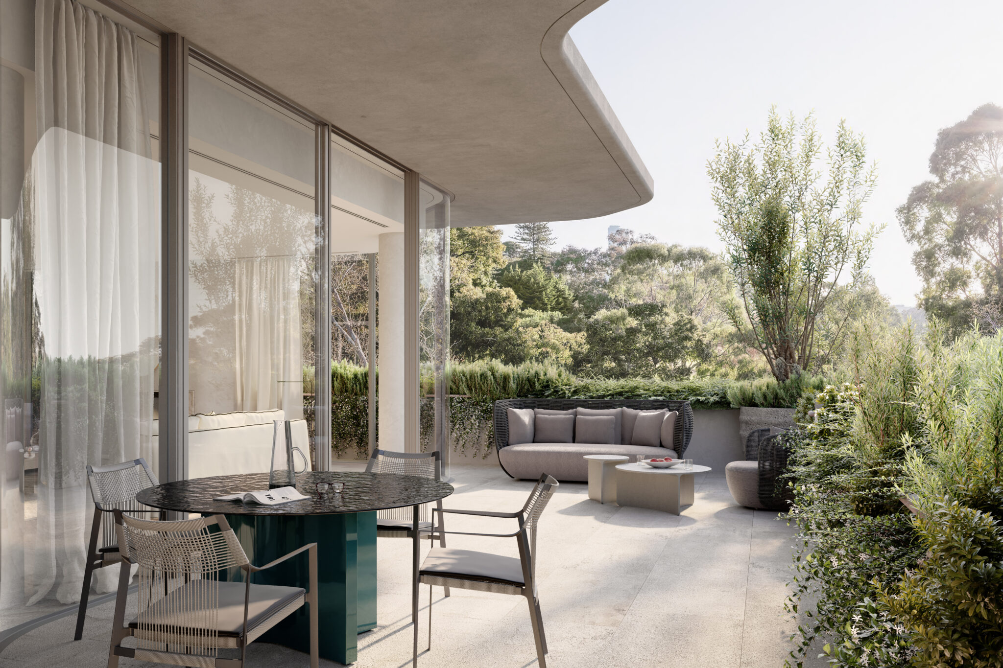 Como Toorak, Artist Impression, Balcony Terrace