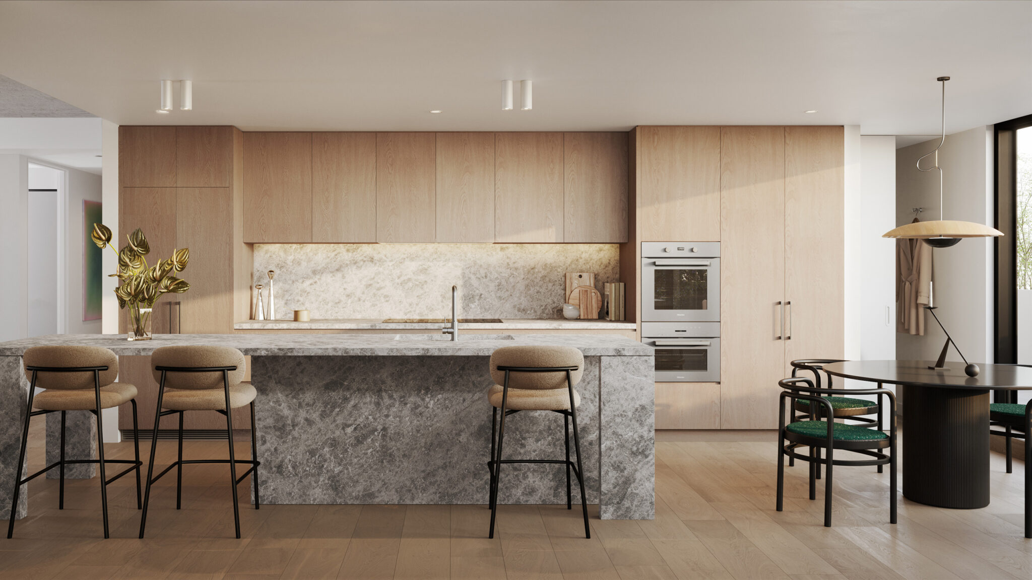 33 Queens Pde, Clifton Hill, Artist Impression, Penthouse, Kitchen