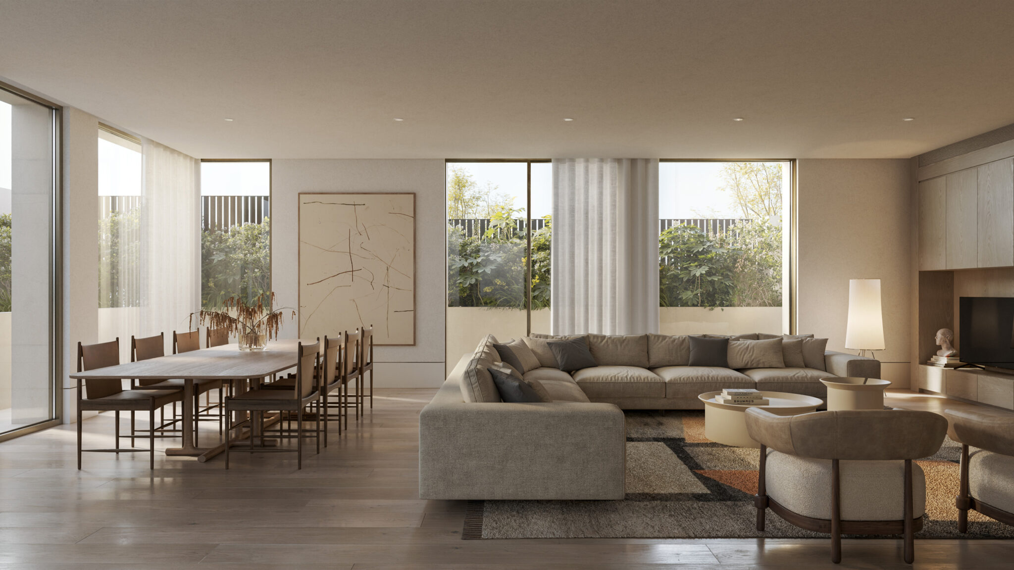 Tintern Toorak Village, Artist Impression, Ground Living